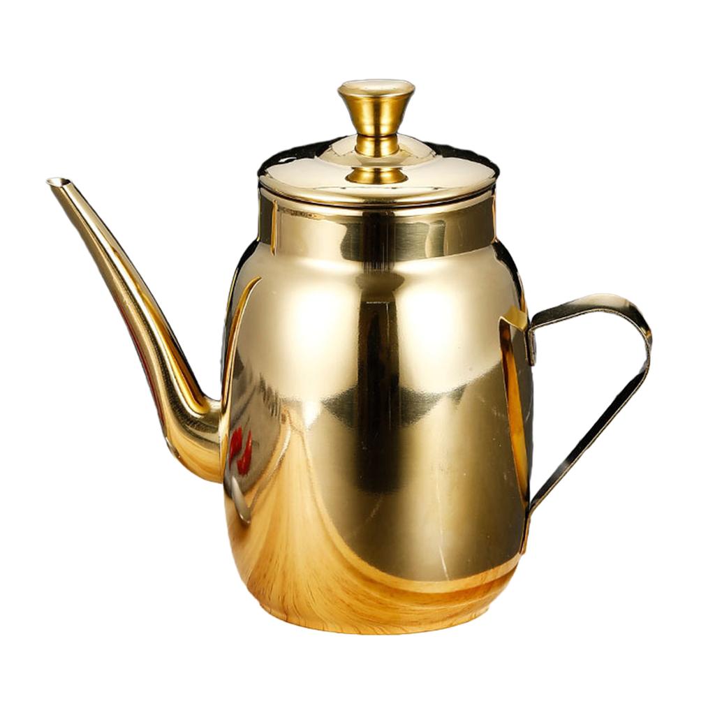 Metal Grease Container Oil Storage Jar Convenient Seasoning Bottle Oil Dispenser Stainless Steel Material for Cooking