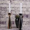 Iron Non Slip Base Candlestick Tabletop Wax Catching Candle Stand  Study Desktop Decor