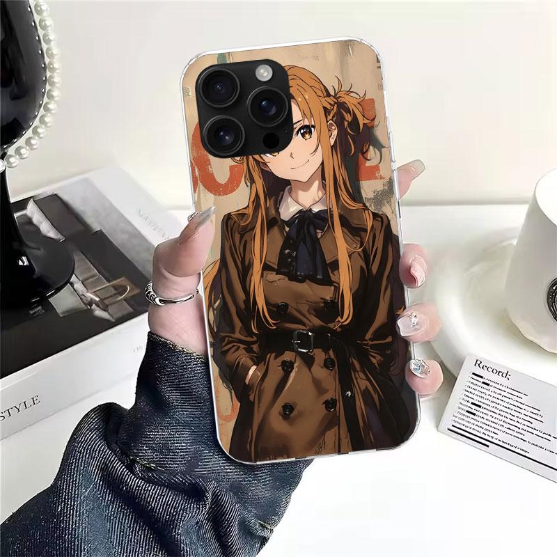 Anime Sword Art Online SAO Soft Phone Case For IPhone 11 17 Air 16E 16 Pro Max 15 + 14 Plus 13 Mini 12 Apple 7 SE 8 Fundas Coque
