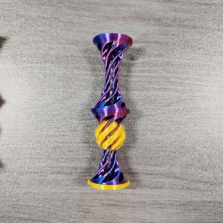 3D Print Spirals Toy Passthrough Pyramid Toy For Stress Relieving And Concentration Improvement for Office and Classroom
