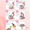 1 Set DIY Fabric Flower Bouquet Kit Kids Handmade Colorful Flower Making Toy Toddlers Girls Educational Floral Bouquet Arts Crafts Activities Toy