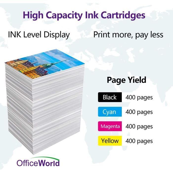 Cartouches d'encre OfficeWorld LC3213 Multipack Cartouche d'encre compatible pour Brother LC3213val LC-3213 avec Brother 84009