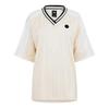 PE Nation Womens/Ladies Detour Striped Oversized Short-Sleeved T-Shirt
