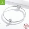 2021 Cute Squirrel Diy Bracelet Beaded, Cute Animal S925 Sterling Silver Bead String Ornament Bsc338