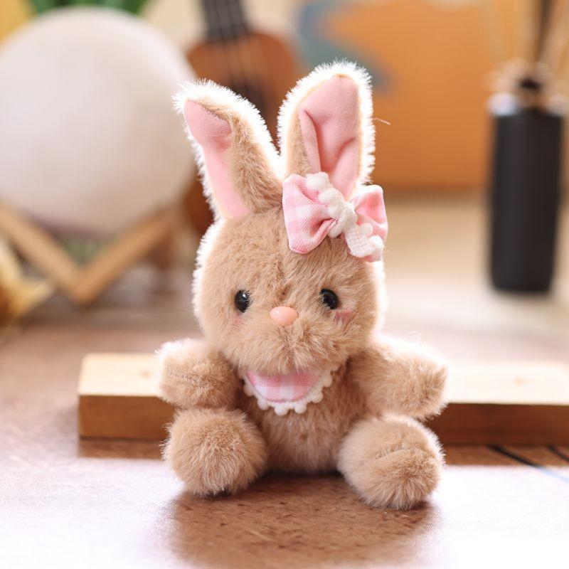 Rabbit Plush Pendant Keychain Animal Toys Doll Keyring Cartoon Pendants Bag