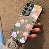Tulip Floral Frosted Case for Samsung Galaxy S25 S24 S23 S22 Ultra S21 Plus S20 FE A73 A72 A71 A56 A55 A54 A53 Acrylic Cover