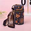 Vintage Wood Grain Kiss Lock Round Coin Purse - Multifunctional Fashion Pendant
