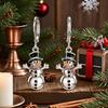 TikTok new Christmas pendant girl, snowman Christmas wind, cream sweet girl wind earrings