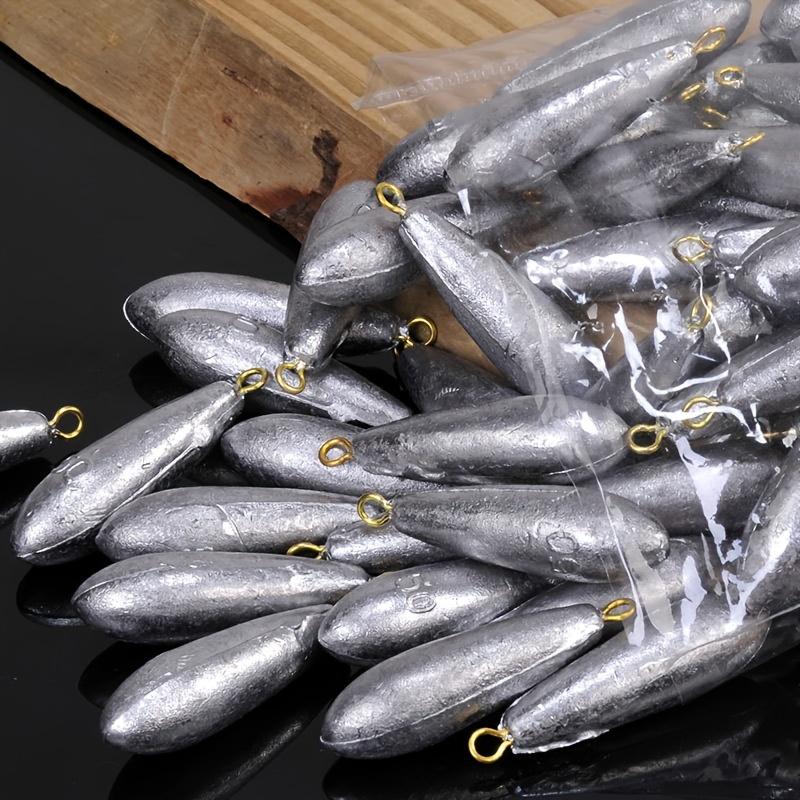 5pcs Mixed Styles Professional  Fishing Weights Kit Removable Casting Sinkers for Freshwater&Saltwater