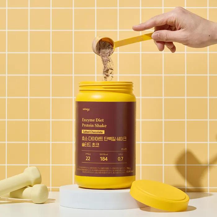 [1+1] Enzyme Diet Protein Protein Shake 750g 6 Flavors Low Sugar Enzyme Protein