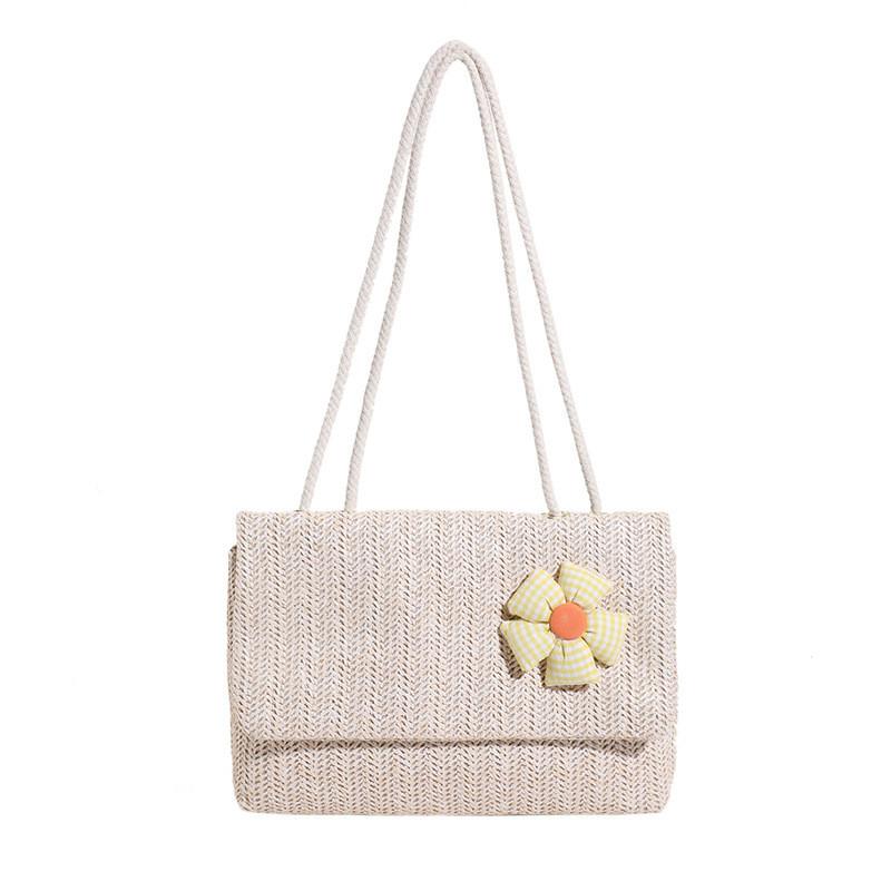 Stylish And Spacious Korean Style Handbag 2024 Trendy Woven Tote Bag For Women