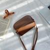 IELGY Shoulder Bag Messenger Bag Flap Metal Buckle Korean Version Black Shell Bag Simple PU Fashion Trend