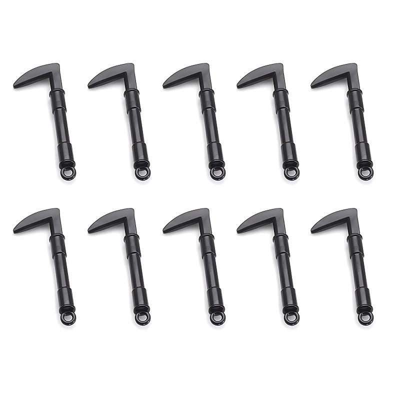 10 STÜCK/SET Militärwaffen Kaltwaffen Messer Axt Sense Soldat Mini Actionfiguren Zubehör Armee Bausteine Ziegel Spielzeug rot
