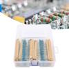 2600PCS 1/4w Resistor 1 Ohm-3M Ohm Metal Film Resistor Set Metal Film Resistor Kit  Circuit Building