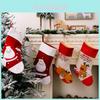 Festive Red White Trim Christmas Stocking Featuring Jolly Santa And Cheerful Reindeer For Holiday Decor