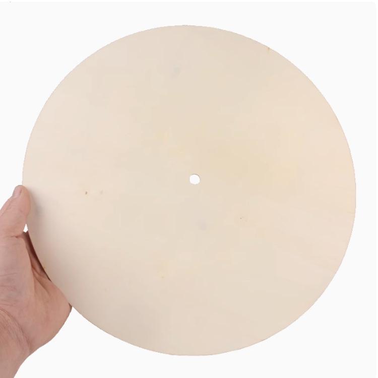 DIY Wooden Dial Wall Clock: Round Wood Board for Kids' Painting & Crafting