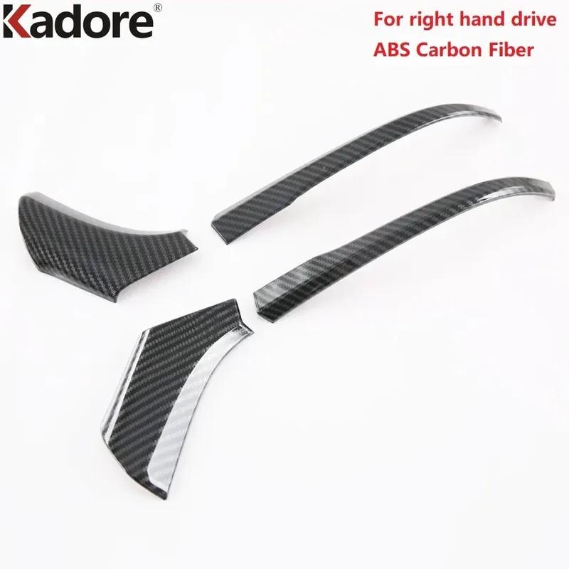 Für Toyota RAV4 RAV 4 - 2024 2025 Kohlefaser Auto Seiten Tür Rückspiegel Abdeckung Zierleisten Streifen Zubehör