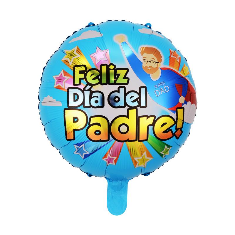 Balloon Spanish Father'S Day Ball Decorative Arrangement Spanish Aluminum Film Balloon