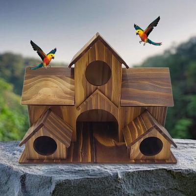 Vogelhaus für Draußen Vogelhäuser Draußen Kolibri Nest Rustikales Hölzernes Hängendes Vogelhaus