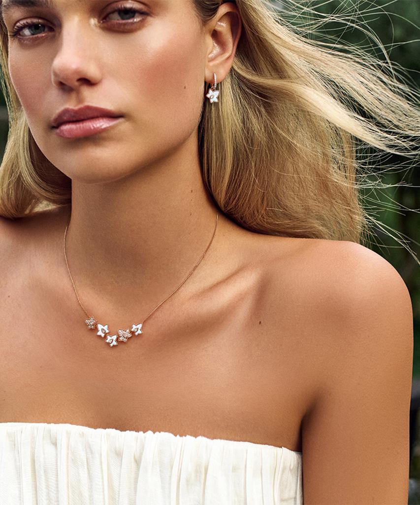 Lola Rose Ivy Mother-Of-Pearl Cubic Chain Necklace