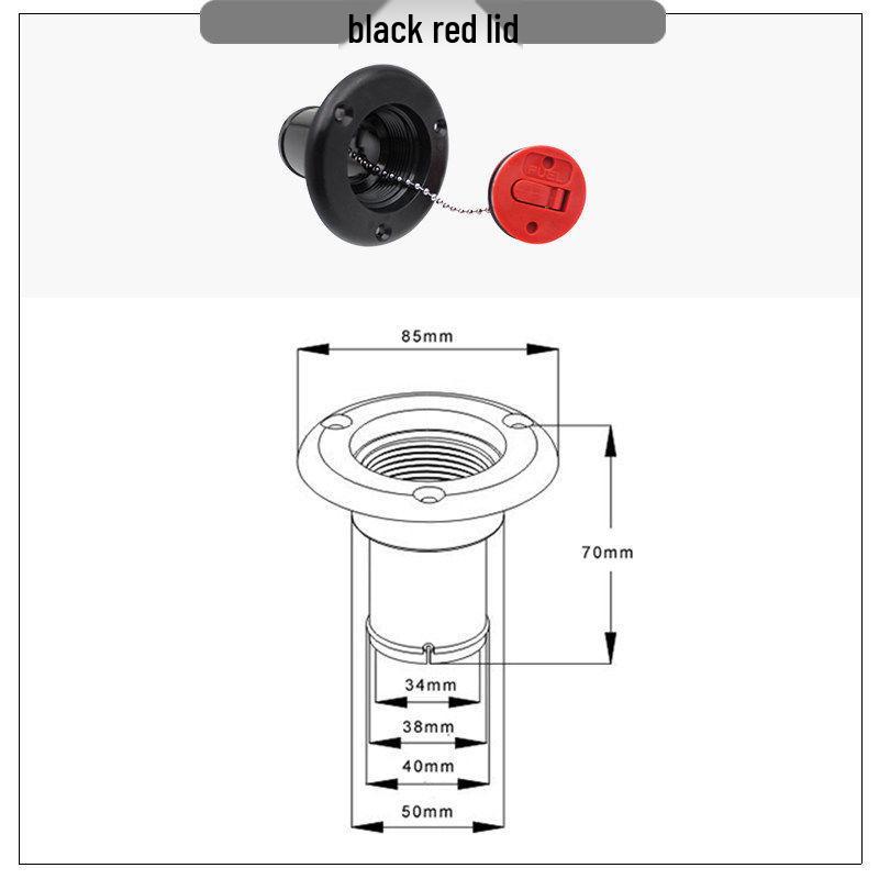 Marine Fuel & Water Tank Filler Cap for Boats & RVs