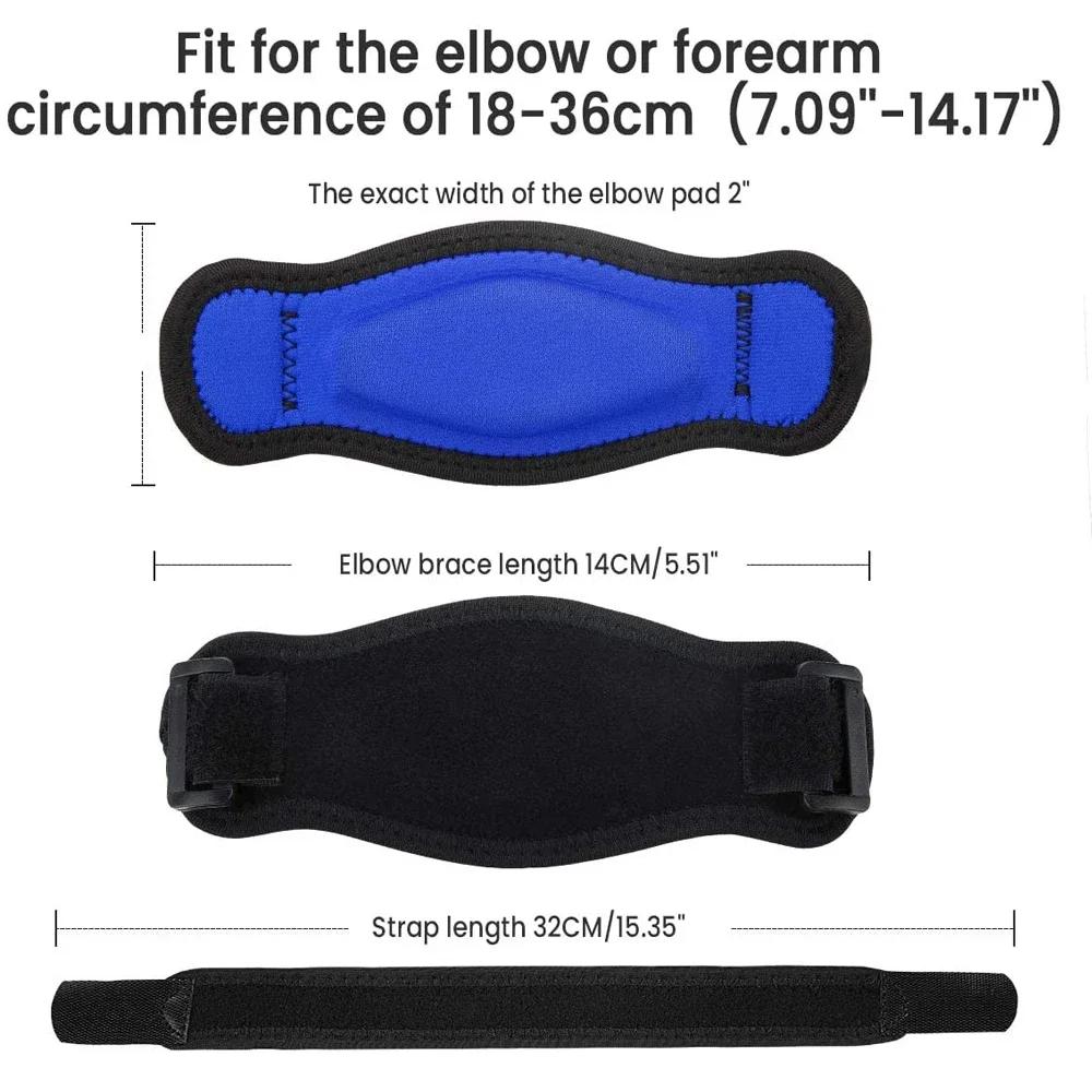 Durable And Safe Bracetop 1Pc Tennis Elbow Brace For Tendonitisforearm Paingolf Elbow Supportarm Strap Band With Compression Pad For Men Women