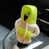 Fashion Hoodie Car Cute Cartoon Gear Shift Knob Cover Gearshift Handle Gear Lever Decorative Hoodie Cover Auto Interior Accessor