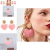 Trendy Alloy Candy Heart Earrings For Women Autumn 2021 Fashionable Jewelry