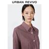 UR 2026 Spring Women's Contrast Plaid Cotton Short Shirt
