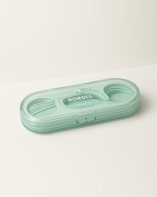 Mini 10 ks/krabice Nitě Párátko Mezizubní kartáček Dentální nit Pick Přenosný párátko Zubní nit Čistič zubů se skladovací trubičkou