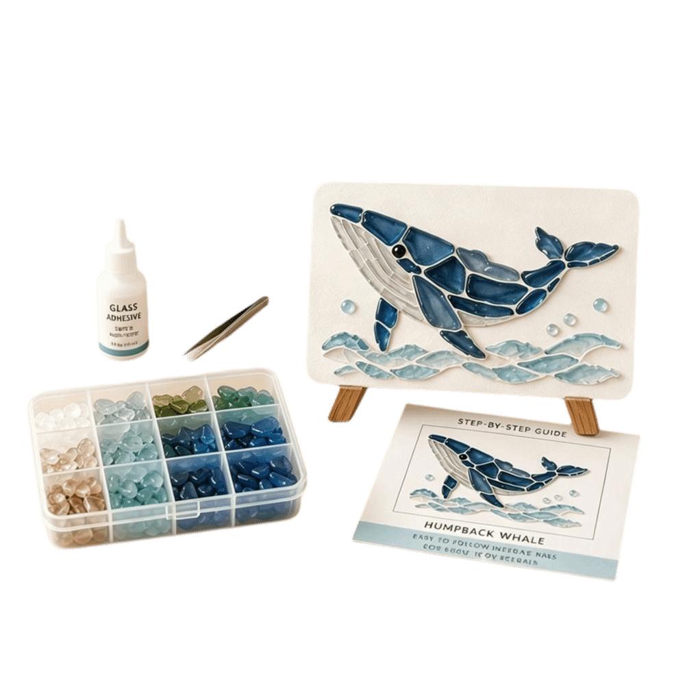 Materiale per Artigianato Mosaico Kit Mosaico Piastrelle di Vetro Animali Marini Arte Kit Decorazione Casa Per Decorazione Casa
