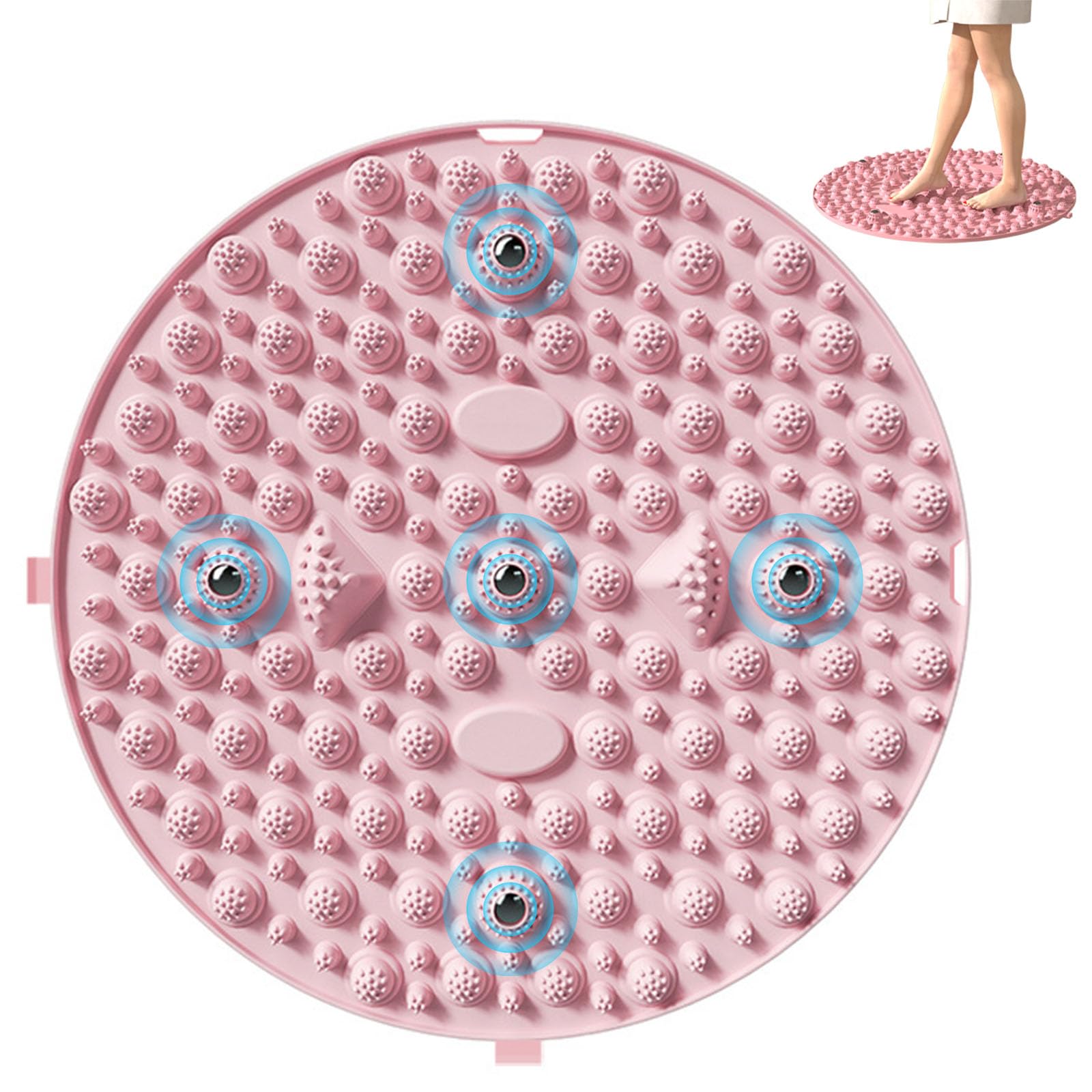 

HYILUFEI Рефлексология стоп Популярный Шиацу Компактный для домашнего использования Мат, Доска, Эргономичный, Складной, (розовый) розовый