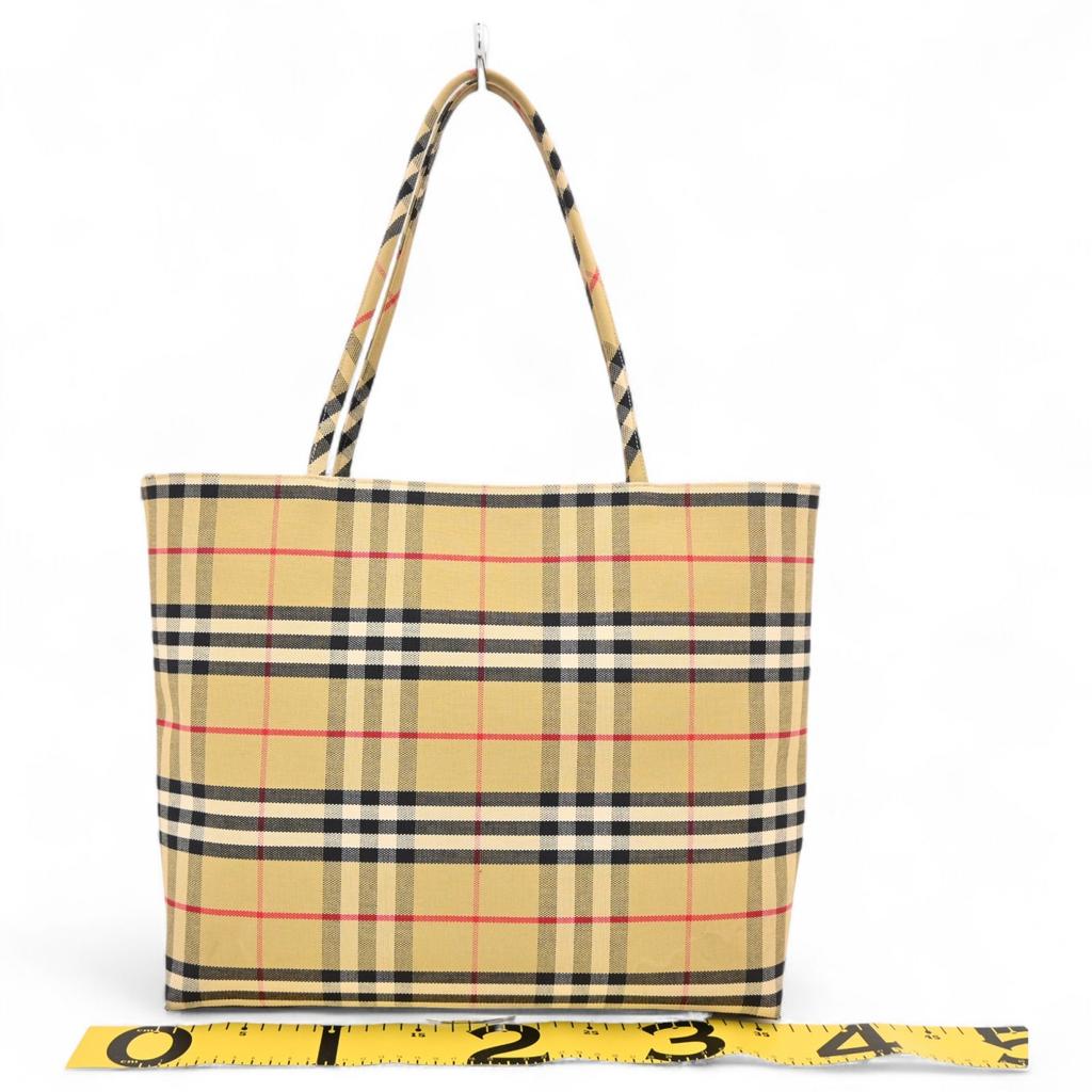Auth Burberry London Nova Check Tote Bag bb9813je
