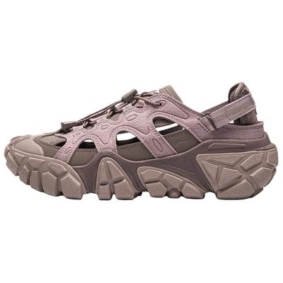 Li Ning Sand Dune Synthetic Leather, Textile Breathable River Trekking Shoes Women's Rose Umber AGUW028-4