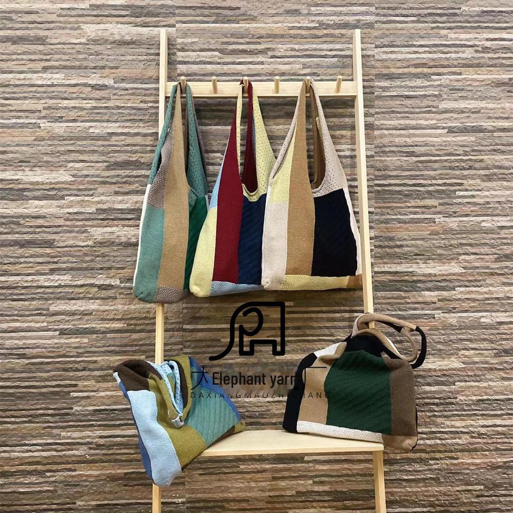 2023 Stylish Retro Knitted Shoulder Bag - Versatile Large Handheld Women's Tote