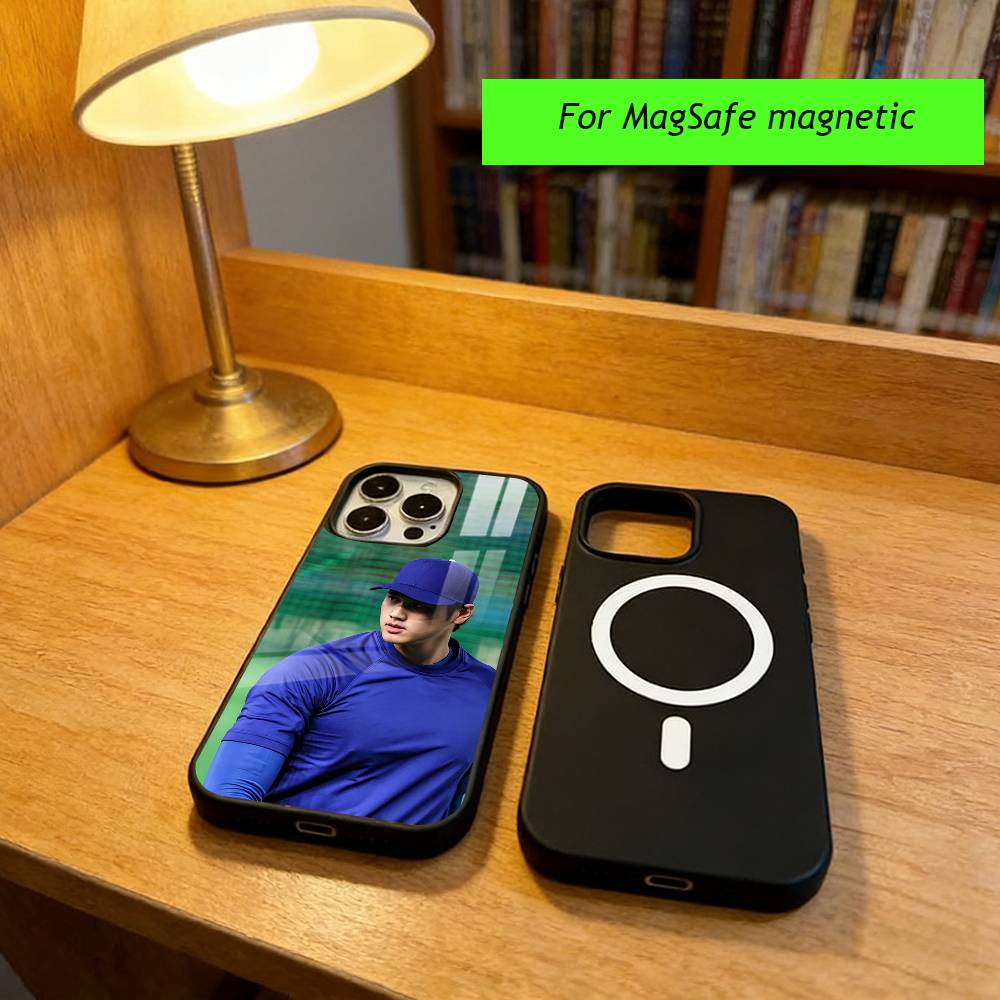 S-Shohei Ohtani Phone Case For iPhone17,16,15,14,13,12,11 Plus,Pro Magnetic For Magsafe Wireless Charging