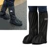 1 Pair Men Waterproof Boot Covers Reusable PVC Rainproof Shoe Cover for Outdoor XL Size Black