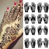 2025 Neues Professionelles Henna Schablone Temporäres Handtattoo Körperkunst Aufkleber Vorlage Hochzeit Werkzeug Blume Tattoo Schablone