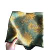 Spring new plain crepe satin mulberry silk silk scarf women's high sense golden lamp peony printing silk square scarf silk gift