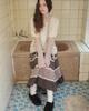 FAZED Back Ribbon Flare Top_Ivory