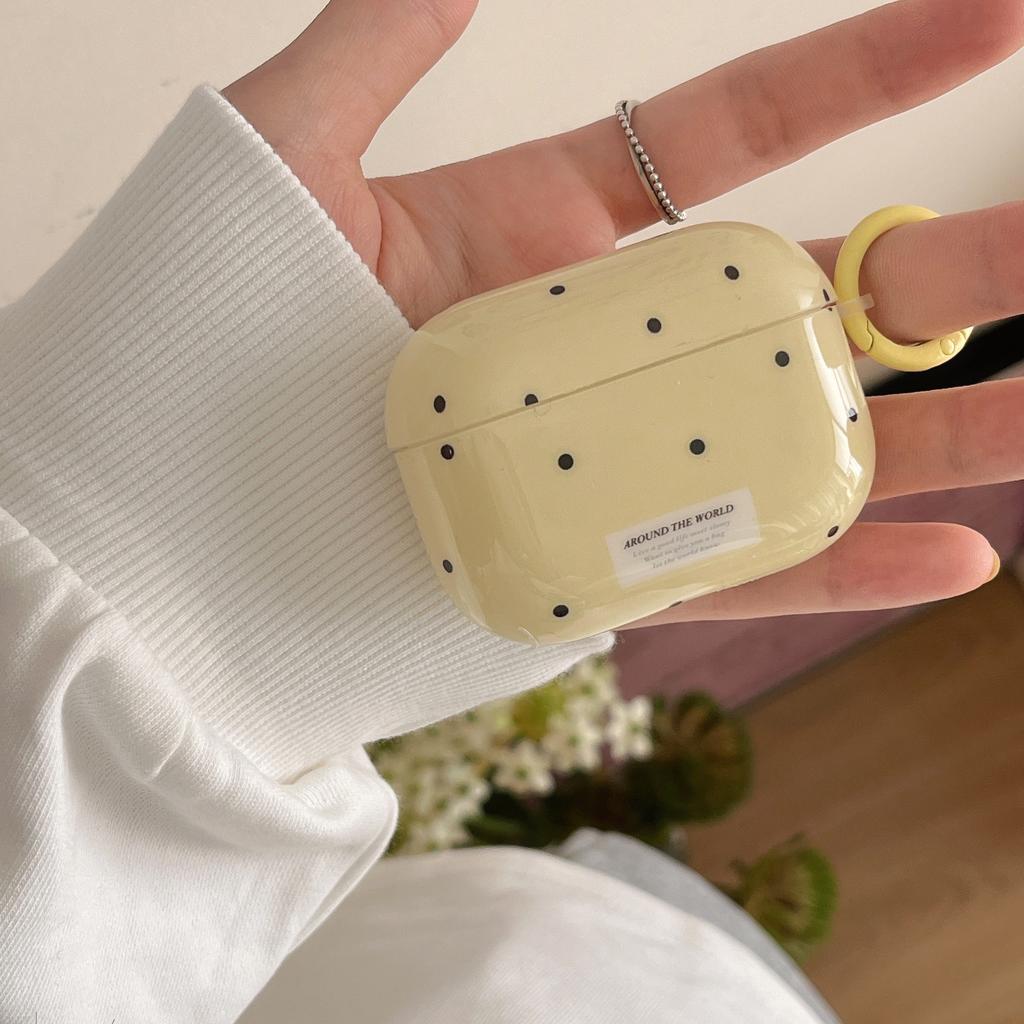 INS Wind Simple Polka Dot Summer AirPods Pro /pro1 Earphone Cover for AirPods 1 /1 Generation Pendant