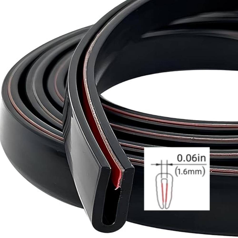 

1 roll 5/3/1m U-Shape Edge Protector Strip door edge protection strip glass Scratch resistant,Waterproof Seal Edge Shield 1M