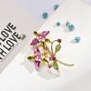 Fashion Floral Brooch Pin Alloy Animal Design For Women Office Wear
