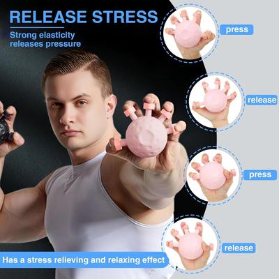 Finger Exerciser Trainer Hand Grip Strengthener for Rock Climbing and Hand Strength Training with Durable Gripper