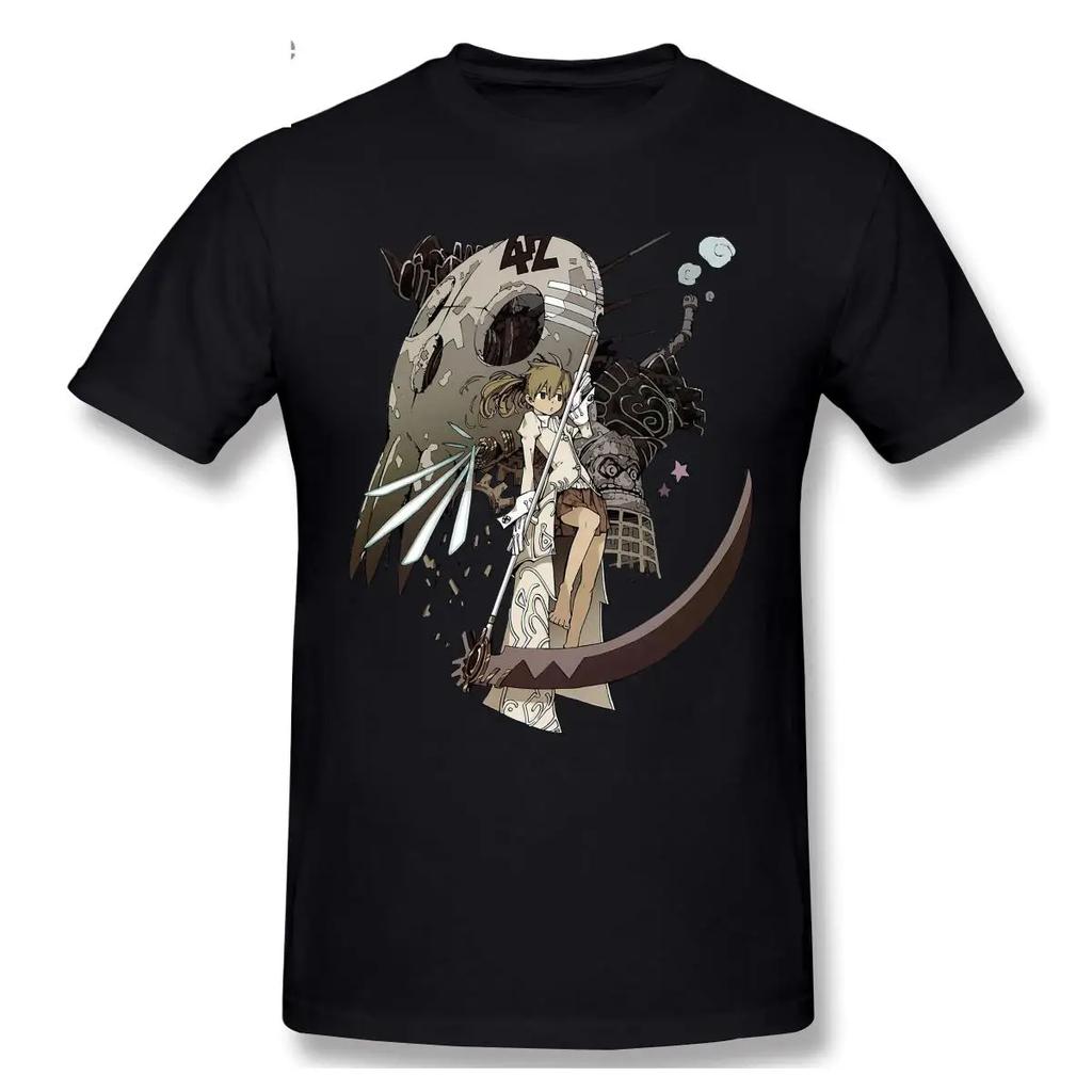Classic Short Sleeve Casual Unisexs Oneck 100 Cotton Tshirts Fashion Graphic Tshirt Cartoon Anime Soul Eater T Shirt Tee Tops