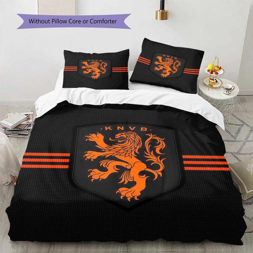 Netherlands Pattern Bedding Quilt Set Home Decoration Gift (1 * duvet cover + 2 * pillowcase without core)