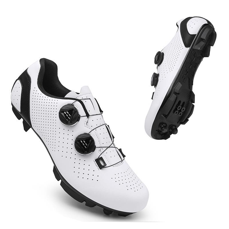 Unisex Black Hard Sole Dynamic Cycling Shoes for Road and Mountain Biking, Lockable & Non-Locking