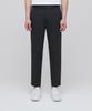 Lightweight Tapered Hidden Banding Crop Slacks [Dark Gray]
