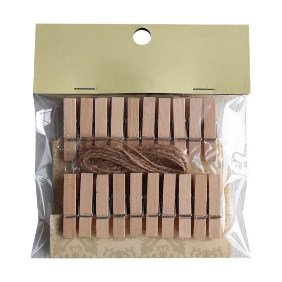 10/20Pcs Wooden Clothespin with Rope Home Classroom Photo Picture Hanging Love Heart Clip Heavy Duty Sock Towel Sheet Laundry Clothing Peg