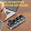 Macro Bluetooth Keyboard Plug and Play Gaming Photoshop Custom Macropad 3 Keys Knob USB Mini Keypad for Desktop PC Mini Keboard